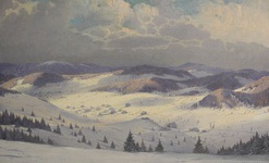 Karl Hauptmann \"Bernau im Winter 1919\"