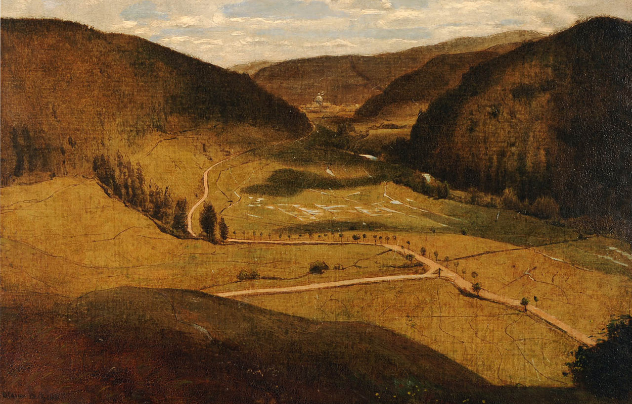 Bernau Hans-Thoma-Kunstmuseum Gemaelde Hans Thoma Blick nach St. Blasien 1871.jpg